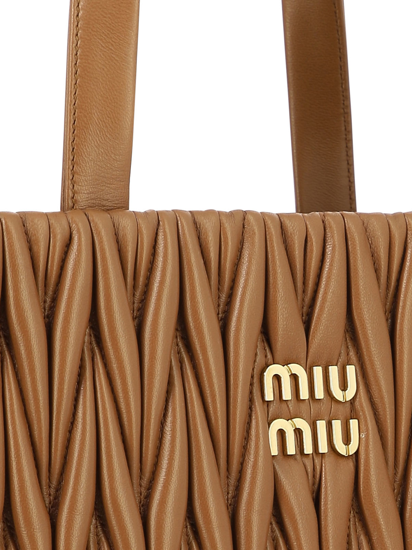 MIU MIU Matelassé Nappa Leather Tote